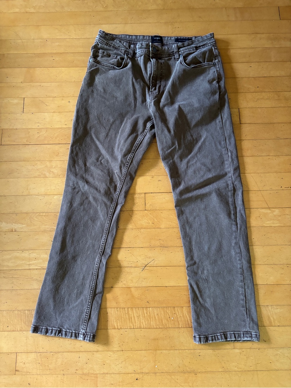 Cotton:On Men's Straight Fit Brown Jeans - Everyday Comfort